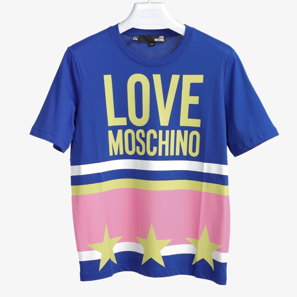 Love Moschino Blue Superhero Tee - Picture 1 of 9
